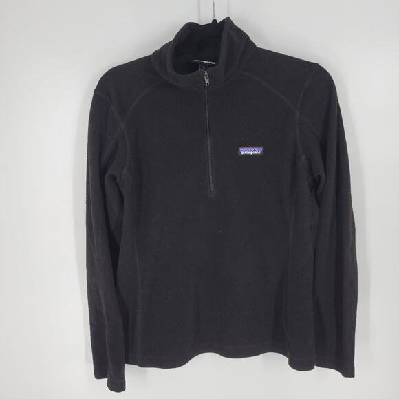Patagonia Women's Black Micro D 1/4-Zip Fleece S - Picture 4 of 10